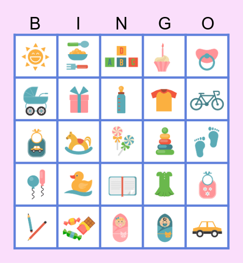 Baby Bingo Card