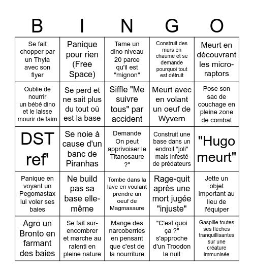 Mimo Bingo Card