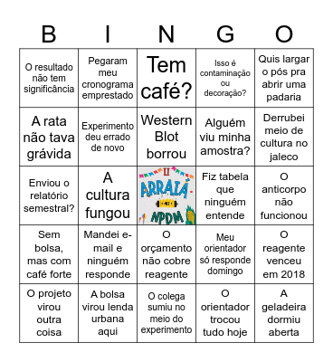 Bingo Científico - II ARRAIÁ NO NPDM Bingo Card