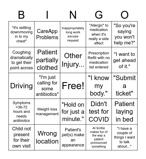 Tele UC BINGO Card
