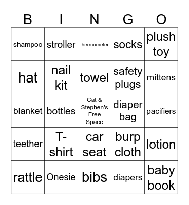 Christopher Matthew Bingo Card