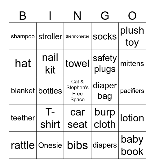 Christopher Matthew Bingo Card