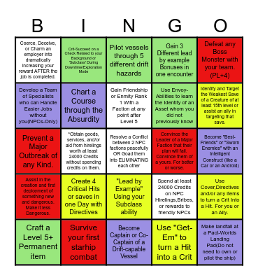 Rex Buddy Bingo Card