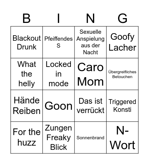 Elias Bingo Card