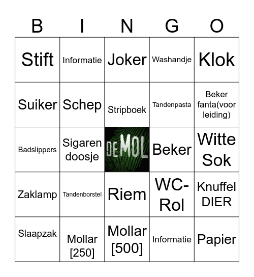 MolBingo#2 Bingo Card