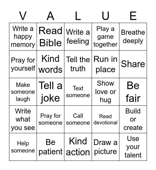 SUMMER BINGO! Bingo Card