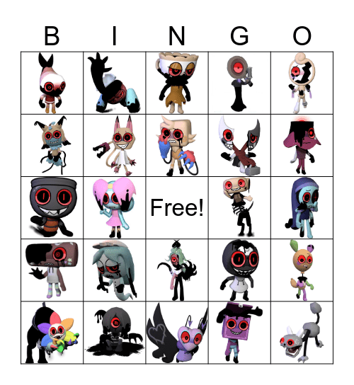 Dandys World Twisteds Bingo Card