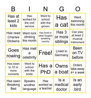 Virtual Icebreaker Bingo Card