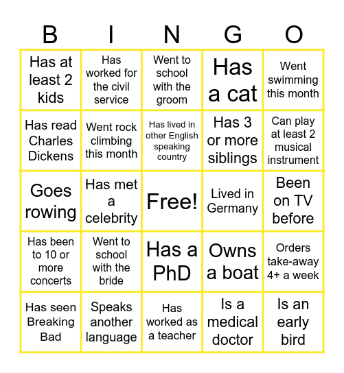 Virtual Icebreaker Bingo Card