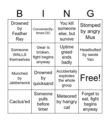 Static 4: M6S Bingo! Bingo Card