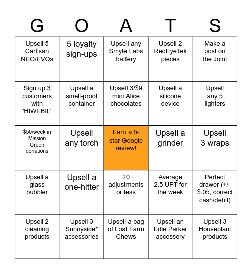 Sunnyside* Naperville JULY Bingo! Bingo Card