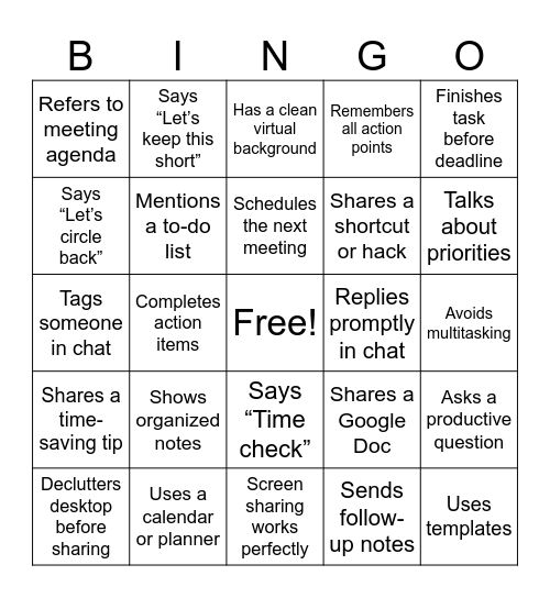 PestSense Bingo Card