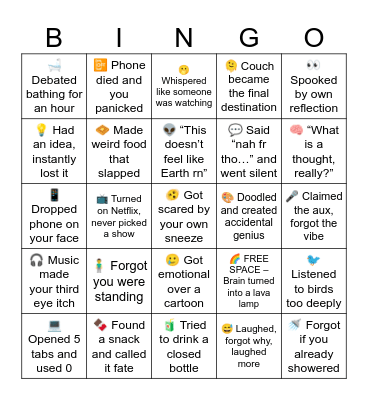 Stoner bingo Card