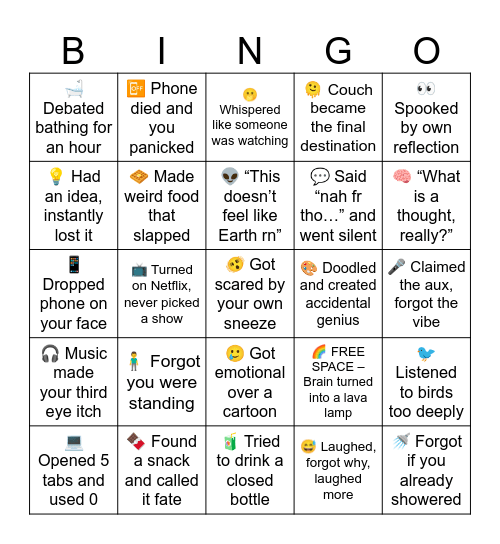 Stoner bingo Card
