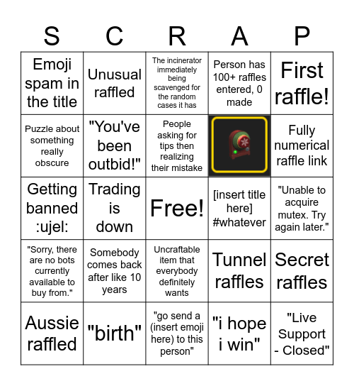 scrap.tf Bingo Card