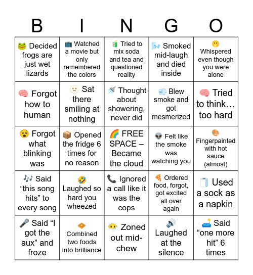 Stoner bingo Card