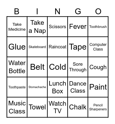 Review Bingo Card