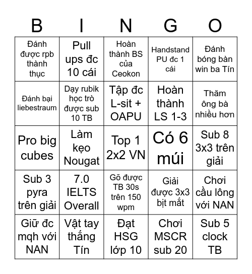 Anh Khoa Bingo Card