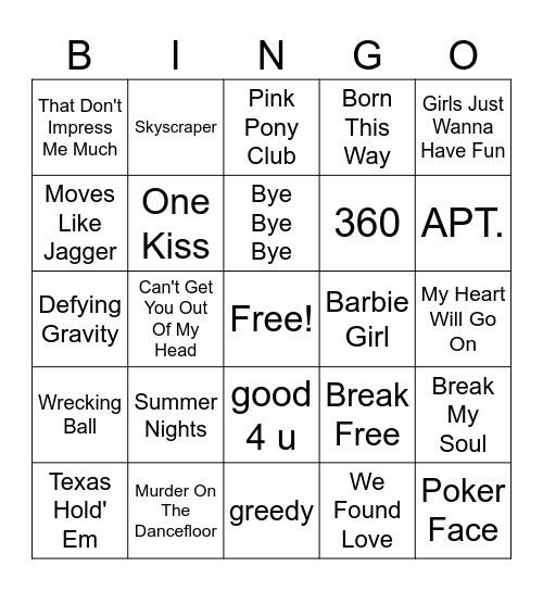 L'Oréal Pride Bingo Card