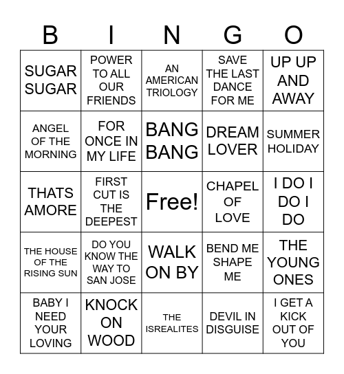 BEST OF LUCK Bingo Card