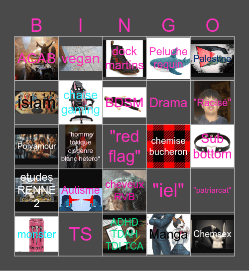 Bingo LGBT Bingo Card