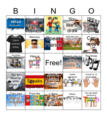 Get-To-Know-You Bingo Card