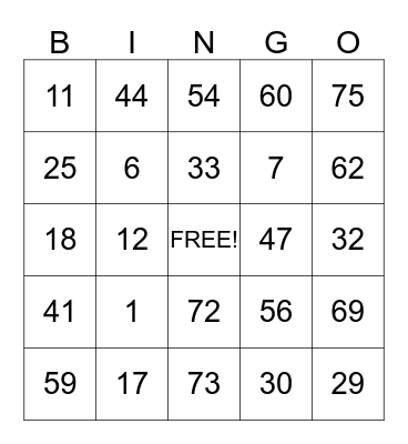 NSMA BINGO!!!! YEEEEYYYYY Bingo Card