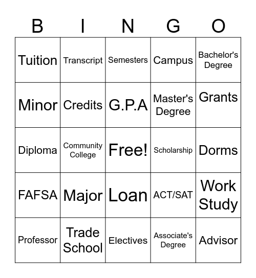 Coates Inc Bingo Card