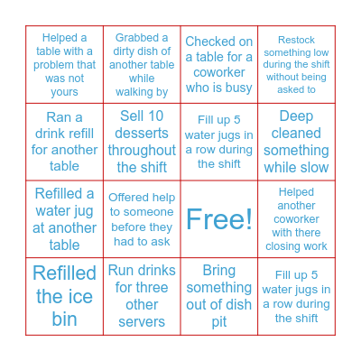 Server Bingo June 30th-July 6th Bingo Card