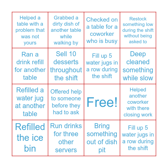 Server Bingo June 30th-July 6th Bingo Card