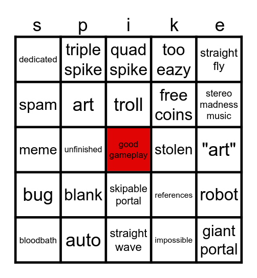GD bingo Card