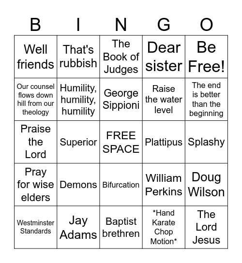 Dr. Evans Bingo! Bingo Card