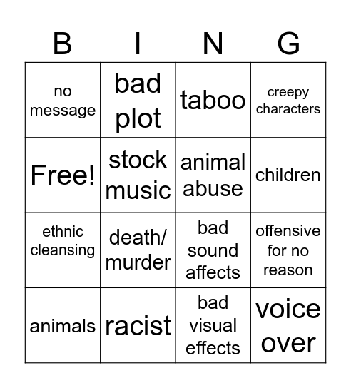 tomorrows teaching Bingo Card