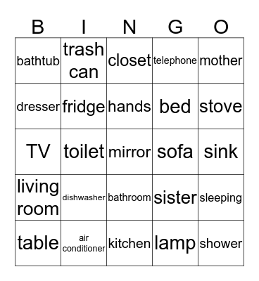 MFS5 U4 Bingo Card