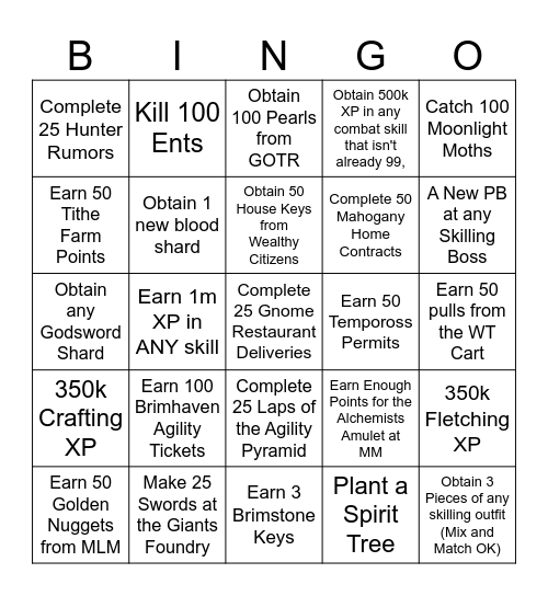 Duke Solo BINGO Card