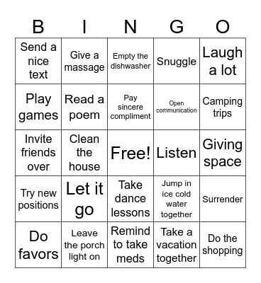 How to Stay Together for 40 Years! Bingo Card