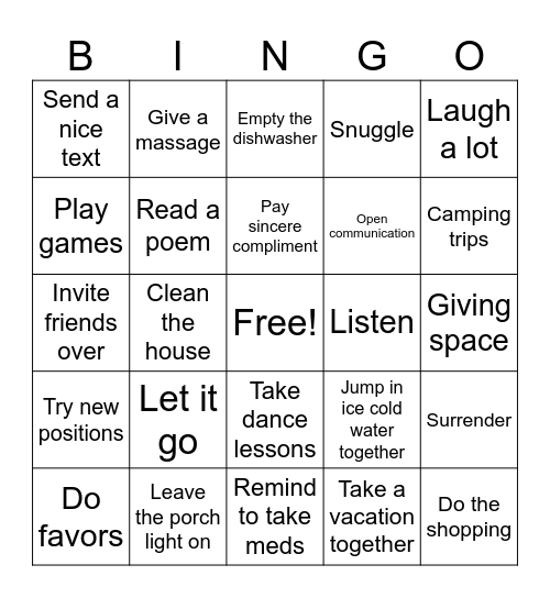 How to Stay Together for 40 Years! Bingo Card
