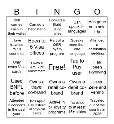 NA Co-Brand Team BINGO Card
