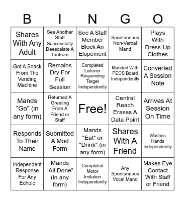 E 7th Street Bingo! Bingo Card