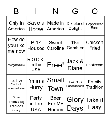 4th of July Part 2 Bingo Card