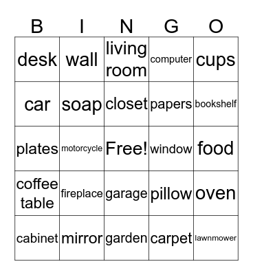 La Casa Bingo Card