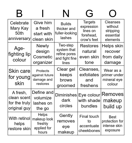 The Look - Spring 2013 Bingo Card