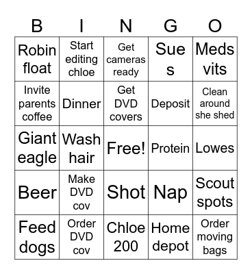 Teeeeds Bingo Card