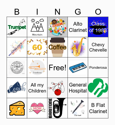 Jeannie's 60th Birthday Bingo Card