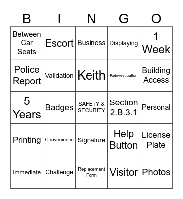 TRUE CRIME BINGO Card