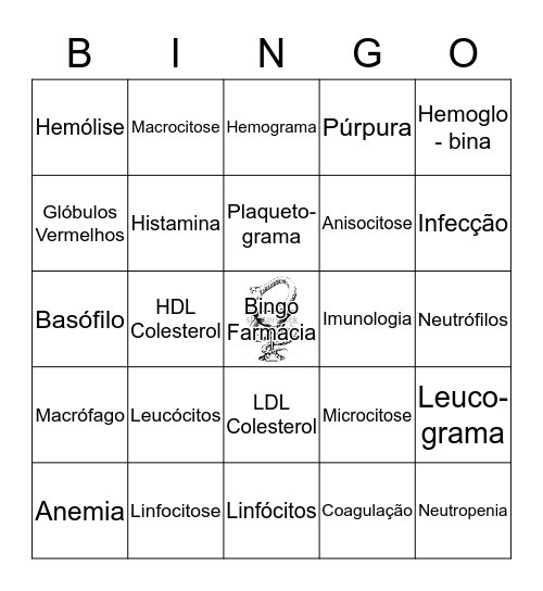 Bingo Farmácia Bingo Card