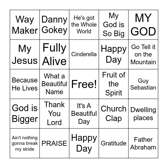 Musical Bingo 🎤🎵 Bingo Card