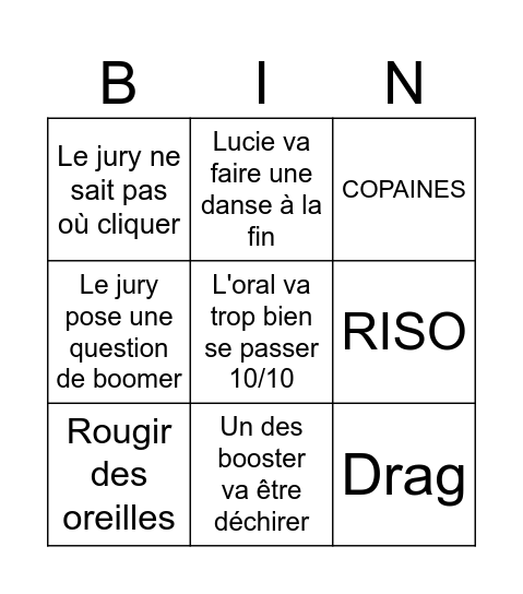 Lucie diplominggg Bingo Card