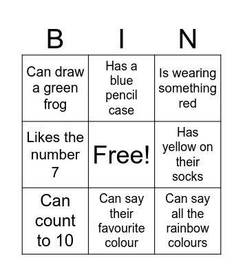 Find Someone Who... Bingo Card