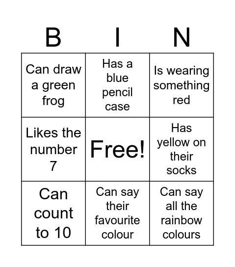 Find Someone Who... Bingo Card